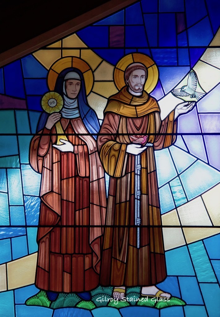 St Clare & St Francis of Assisi ©Gilroy Stained Glass